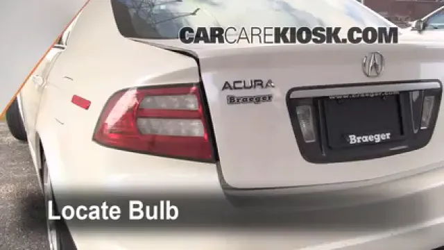2007 Acura TL 3.2L V6 Luces Luz de reversa (reemplazar foco)